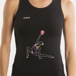Camiseta espalda nadadora brillo