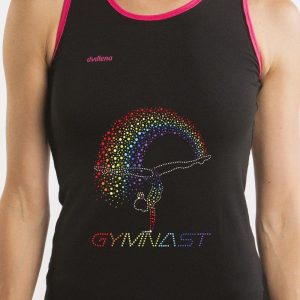 Camiseta gimnasta brillo
